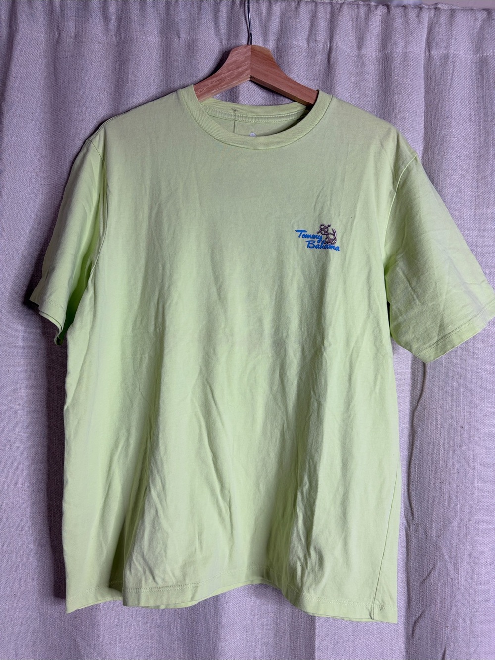 Tommy Bahama Neon Lime Short-Sleeve Tee with Small Chest Logo